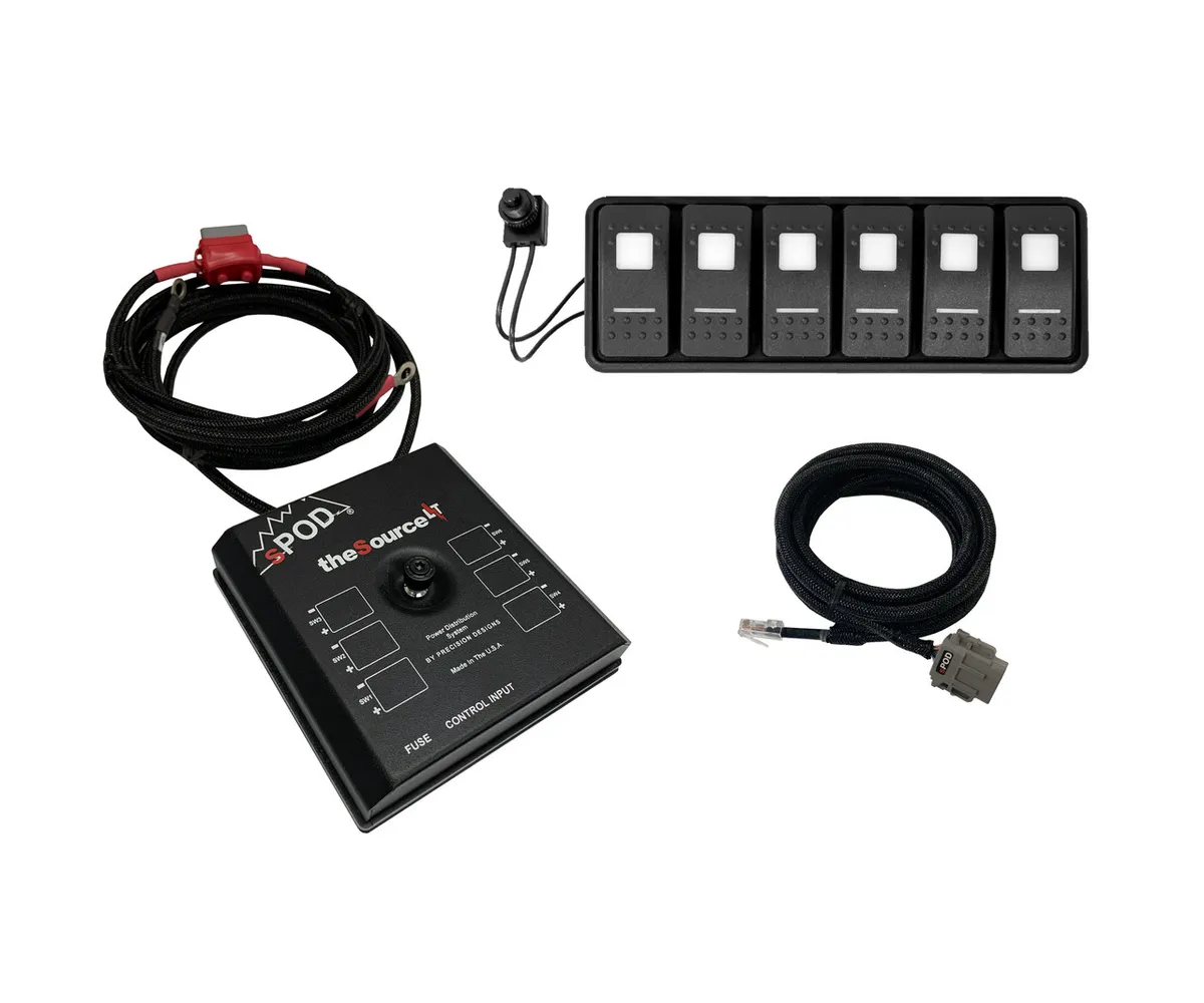 sPOD SourceLT Modular w/ LED Switch Panel and 36in Battery Cables - Blue product image