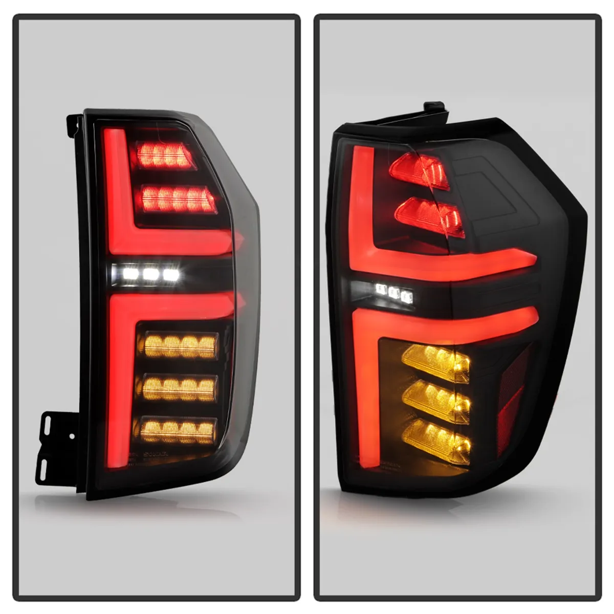 ( Spyder ) Chevy Tahoe / Suburban 2021 - 2023 Halgen Model Only ( Not Compatible With Factory LED Model ) LED Tail Lights - Greeting Lights - LED White Light Bar Parking Light - Black product image
