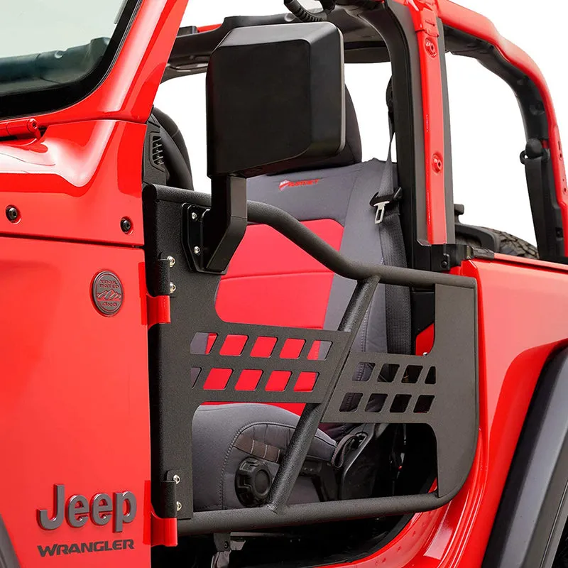 Jeep Half Tube Doors with Side View Mirror for 2007-2018 Wrangler JK JKU | Beast Style product image