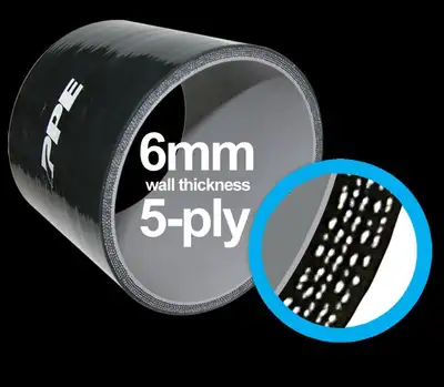 Pacific Performance Engineering 5.0 Inch To 4.0 Inch X 5.0 Inch L 6MM 5-Ply Reducer PPE Diesel