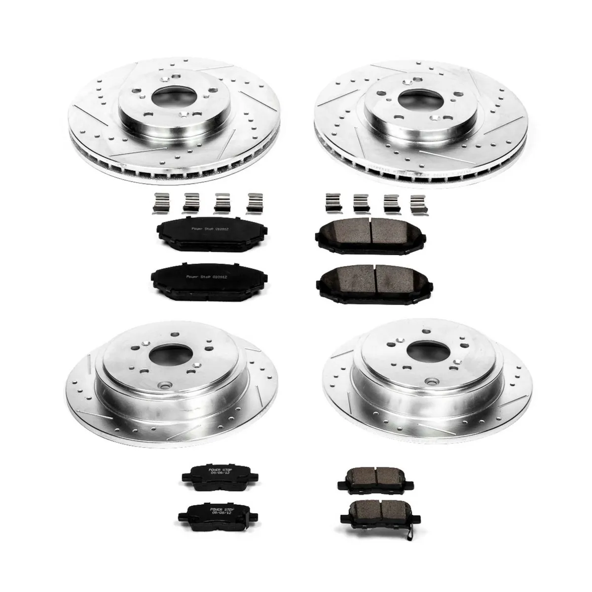 Z23 Evolution Sport Upgrade Kit: Drilled/Slotted Rotors; Carbon-Fiber Ceramic Pads W/Hardware product image