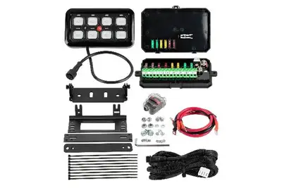 Bulldog Winch 8-Gang Switch Panel with Under Hood Control Unit Bulldog Winch