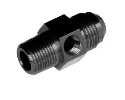 Redhorse Performance 08 Male An/Jic to 06 (3/8) Npt Male With 1/8 Npt Hex Black