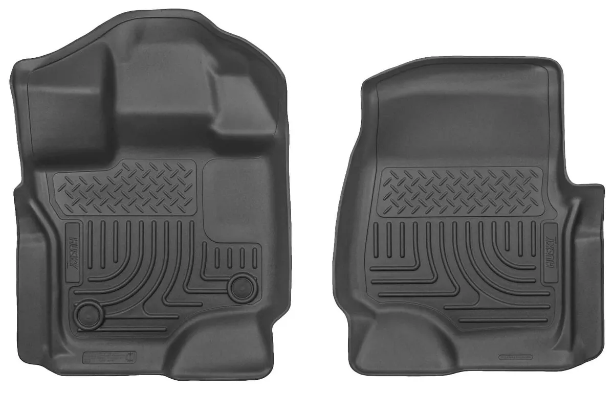15c F150 Supercrew/Supercab Front Floor Liners Weatherbeater Series Black product image