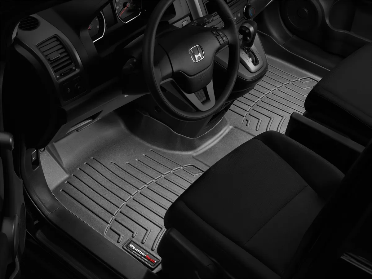 Weathertech 2007 + Honda CR-V Black Front FloorLiner Over-the hump front