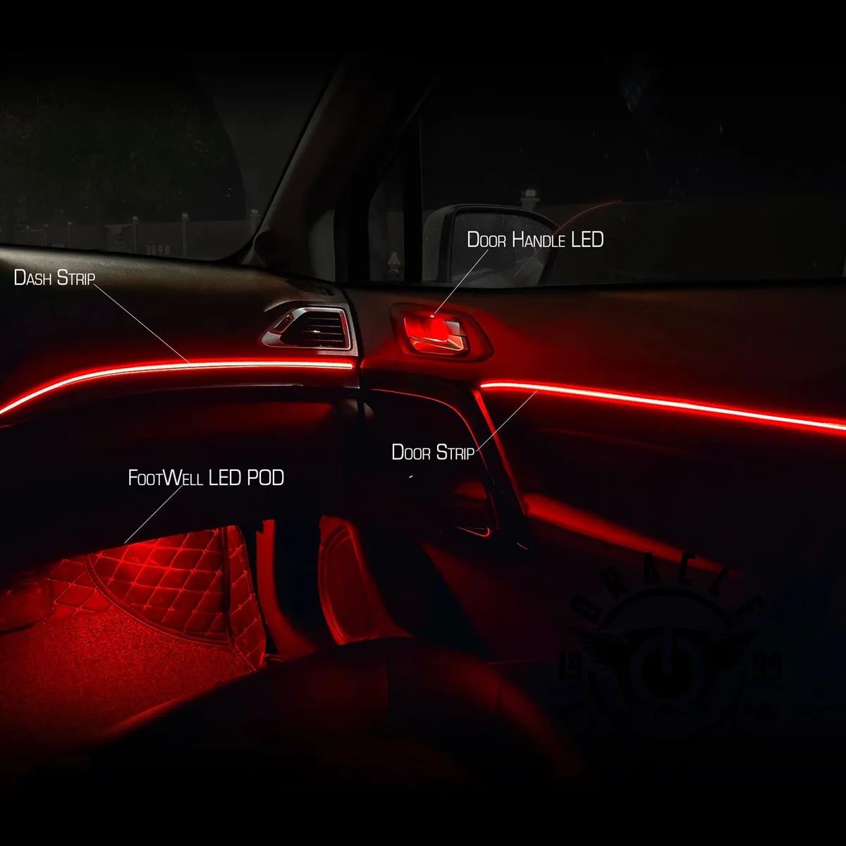 Oracle Lighting Dynamic ColorSHIFT 18 Piece Universal Full LED Interior Dash Board Kit 4240-332 product image