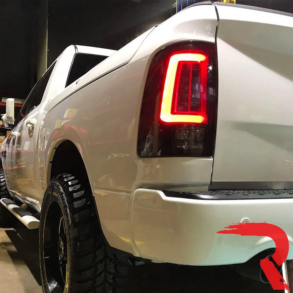 Dodge 09-18 RAM 1500 And 10-18 RAM 25003500 Oled Tail Lights Replaces Factory OEM Halogen Tail Lights - Smoked Lens product image