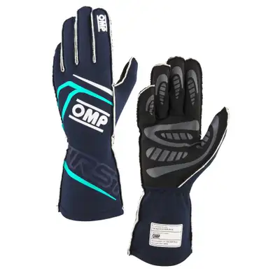 OMP Racing INC First Gloves Fia 8856-20 18 My2025 Navy Blue / ti