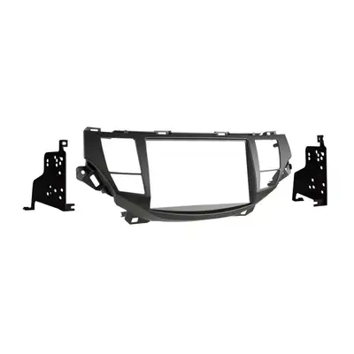 Metra Electronics Custom Fit Mounting Kit; ISO Double DIN Radio Provision; Incl.: Radio Housing Trim Panel/Brackets/Screws; Dark Charcoal;