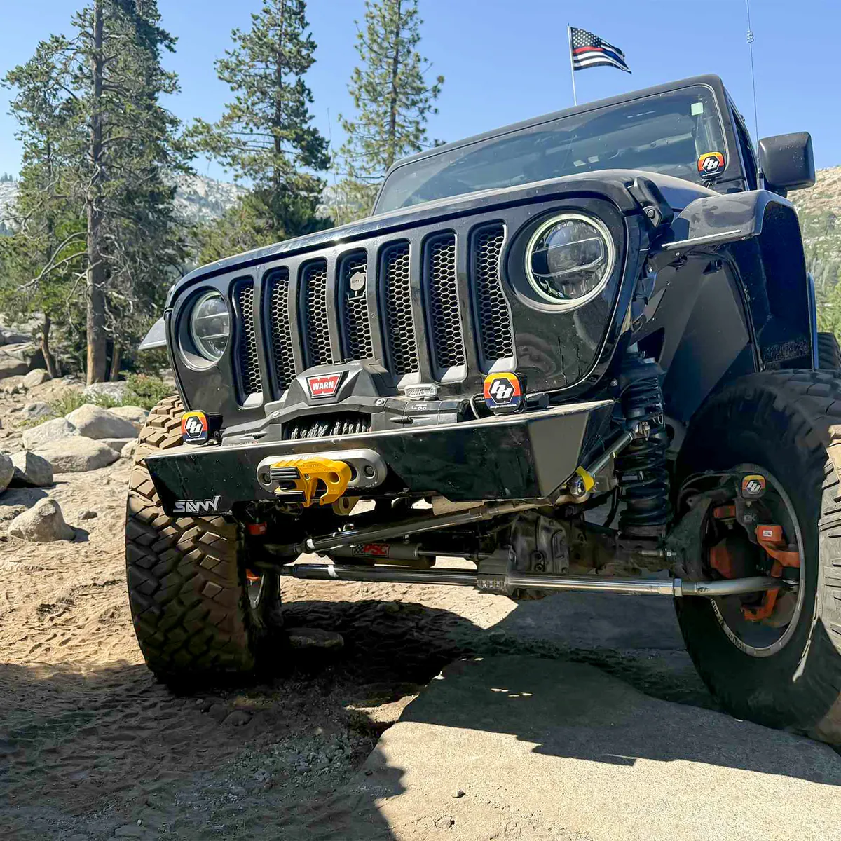 18c Wrangler/20c Gladiator Krawler Lite Front Bumper Witho Hoop Raw product image