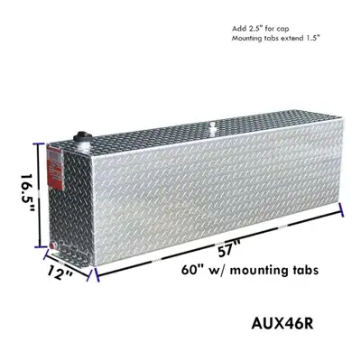 Aluminum Tank Industries Inc ATI 46 Gallon Auxiliary Diesel Fuel Tank