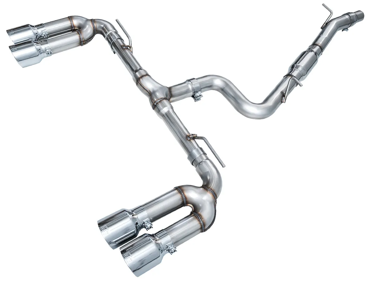 AWE Track Edition Exhaust for Audi 8Y S3 - Chrome Silver Tips product image