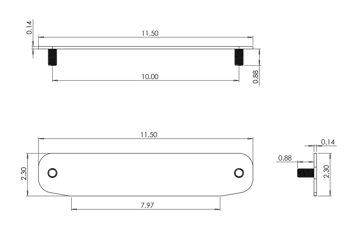 DV8 Universal Offroad Winch Fairlead Cover Plate product image