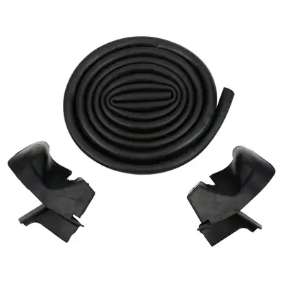 Crown Automotive Jeep Replacement Crown Automotive Jeep Replacement 55052607K Windshield Frame to Hard Top Weatherstrip Kit for 76-95 Jeep CJs, YJ w/ Hardtop