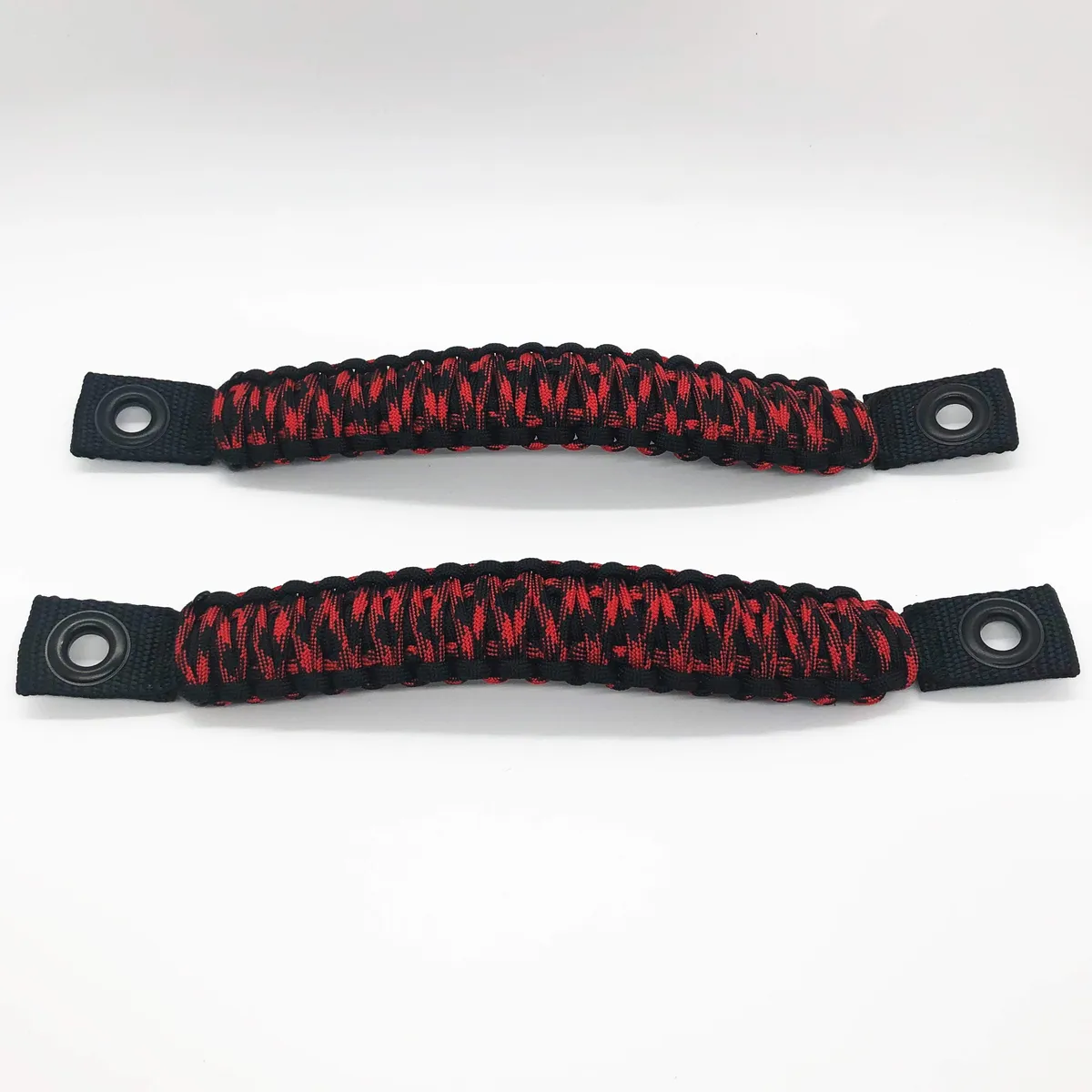 TJ Door Handles, Paracord Jeep® Grab Handles for Jeep Wrangler TJ & LJ 97-06 - Interior Door Pull Handles 550 Paracord Grab Handles w/ Grommets (PAIR) | Bartact® product image