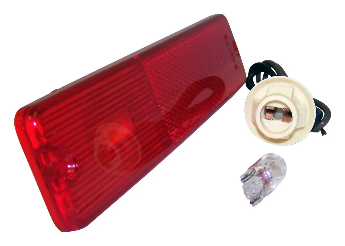 Crown Automotive Jeep Replacement 994021K Red Side Marker Kit w/ Clear Bulb & Wiring for 72-86 CJs 74-91 SJ, J-Series product image