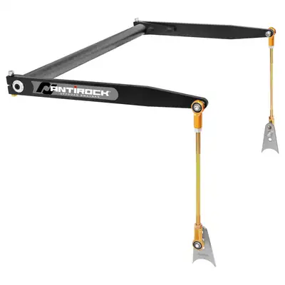 aFe Power Antirock Sway Bar Kit Universal 50 Inch x 1 Inch Bar 21 Inch Steel Arms RockJock 4x4