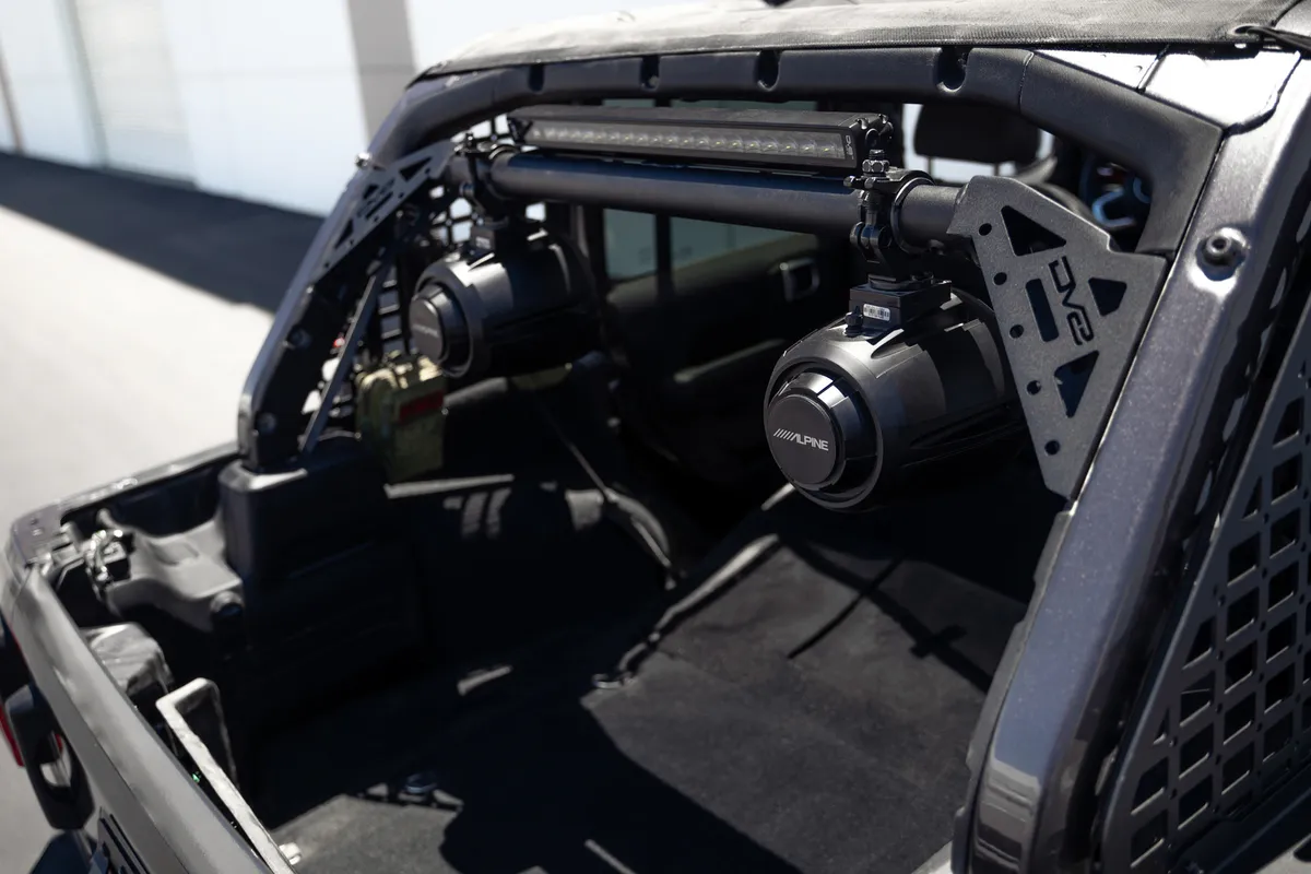 DV8 Offroad SBJL-01 Jeep Wrangler JL Rear Speaker & Light Bar Mount product image