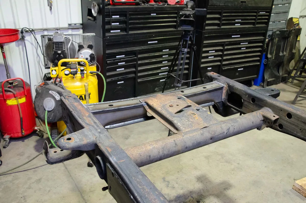 Rust Buster 2011-2018 Chevy Silverado 2500hd And 3500hd W/Srw Gmc Sierra 2500hd And 350hd W/Srw Fits All Cab And Bed Configurations Rear Spare Tire Crossmember Rb7835 product image