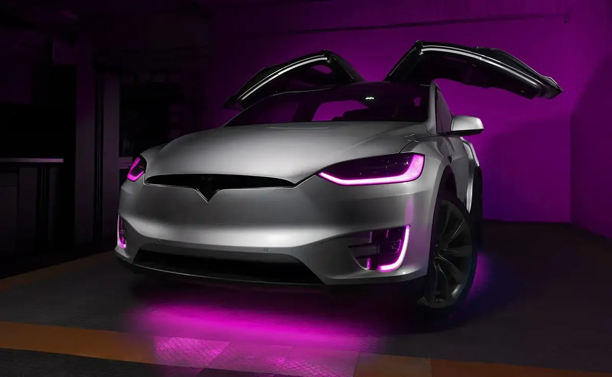 Oracle Lighting 2016-2024 Tesla Model x Dynamic Colorshift Headlight & Fog Light DRL Upgrade Kit - Combo product image
