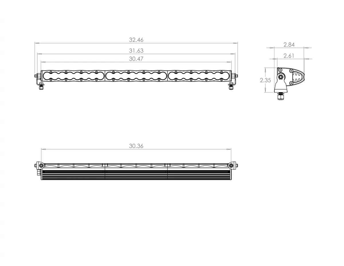 30 Inch LED Light Bar Baja Amber Driving Combo Pattern S8 Series Baja Designs product image