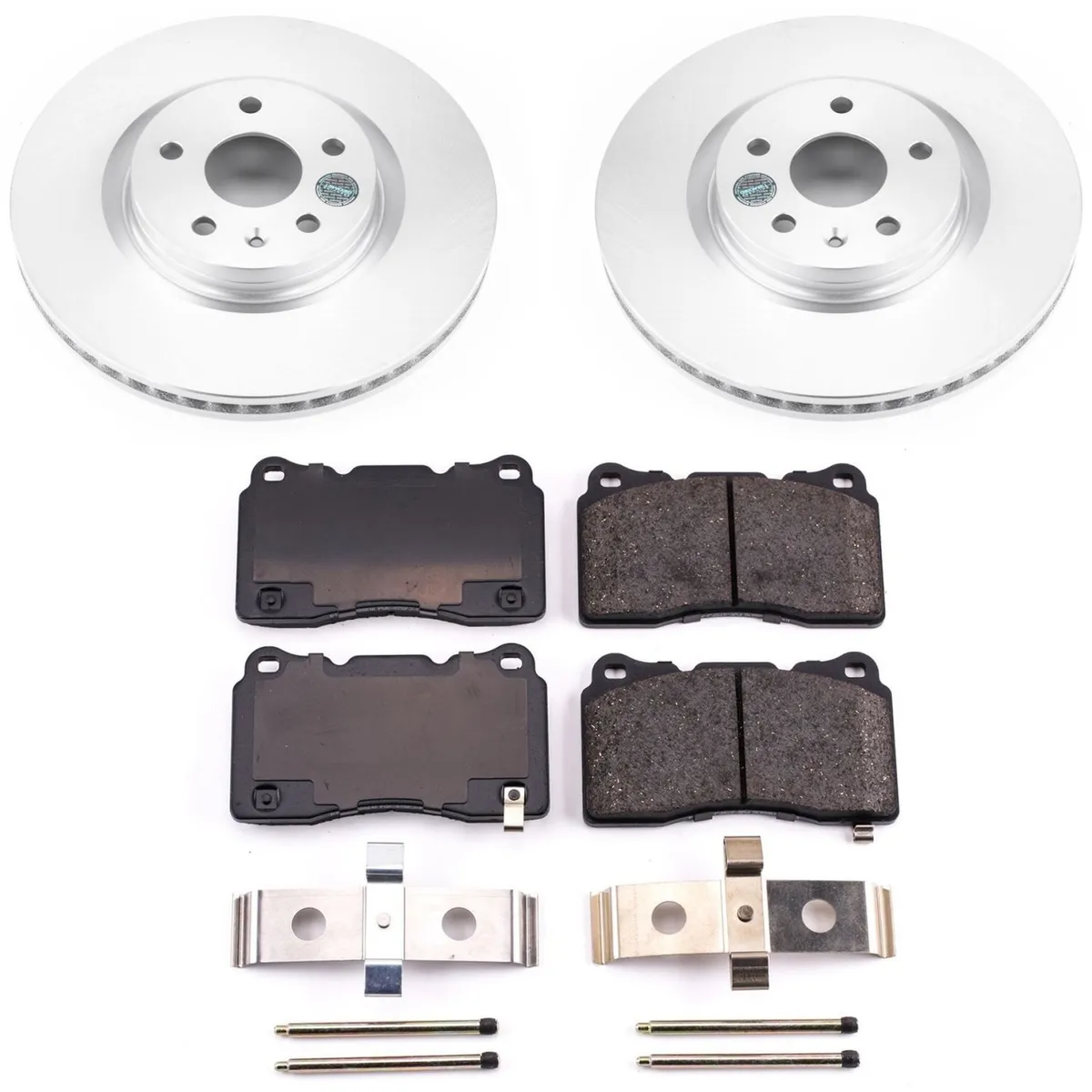 Z17 Geomet Coated Rotor Kit: Genuine Geomet Fully Coated Rotors; Ceramic Pads W/Hardware product image