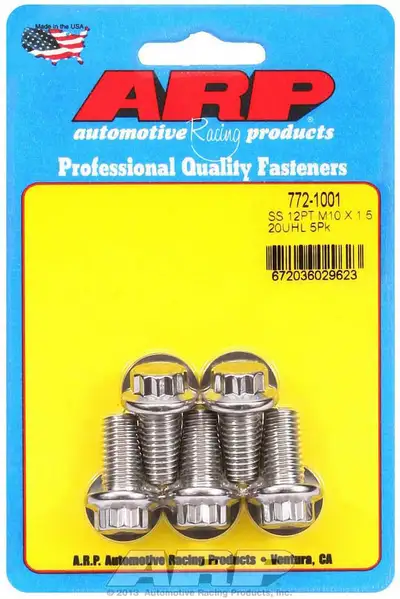 ARP Auto Racing 10mm x 1.50 x 20 12pt SS Bolt Kit 5pk