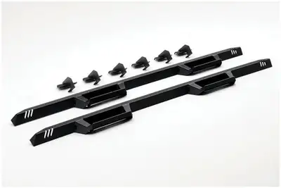 N-Fab 19c Gladiator 4 Door Truck Epyx Channel Textured Black Full Length Epyx Step Systems