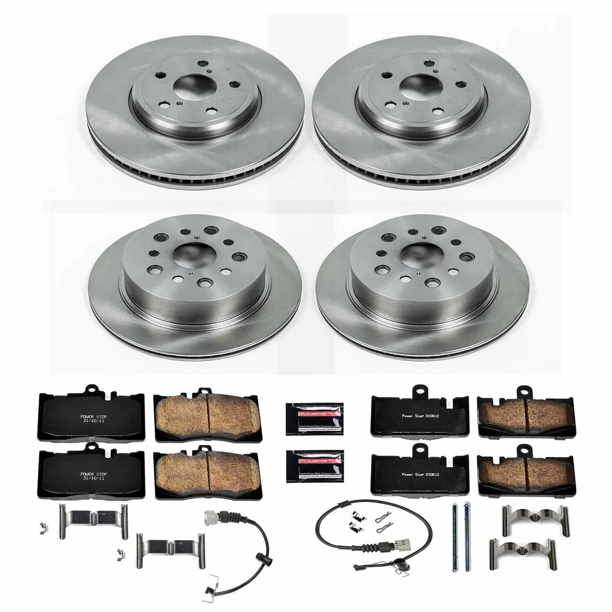 Z17 Direct Replacement Kit: Rotors; Ceramic Pads W/Hardware; Pad Sensors product image