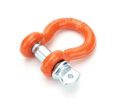 Mile Marker Winch Shackle 5/8 Inch 3.2 Ton Capcity Orange Mile Marker