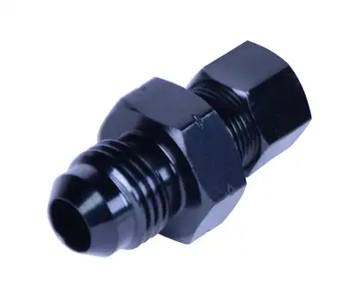 Derale 5/16" Transmission Cooler Line to -6AN Male Black anodized Fitting