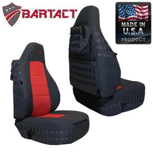 Front Tactical Seat Covers for Jeep® Wrangler TJ 1997-02 (PAIR) w/ MOLLE Bartact product image