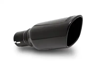 Borla Tip Kit: 3.5 X 3.28 X 10.50in Lg X 2.03 I.d. Sq AC Rl Blk Chrome
