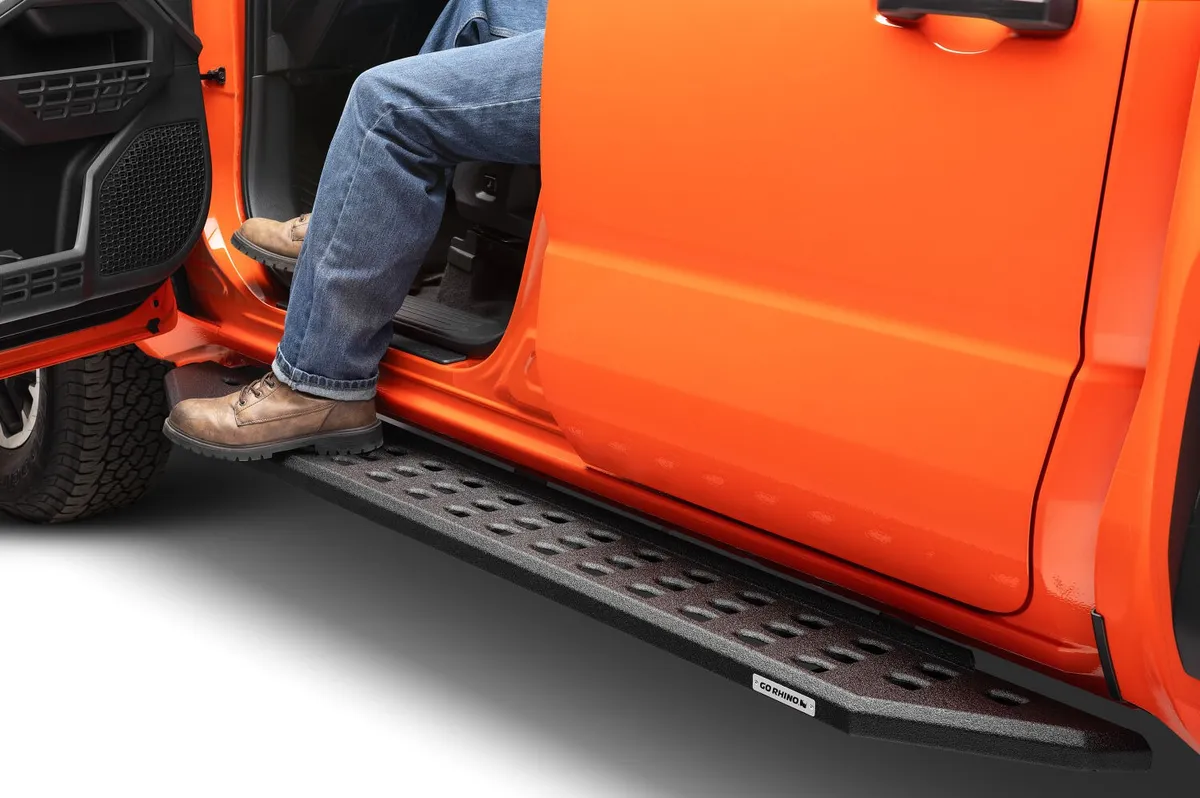 Go Rhino - 69443280T - RB20 Running Boards with Mounting Brackets Kit - Protective Bedliner coating product image