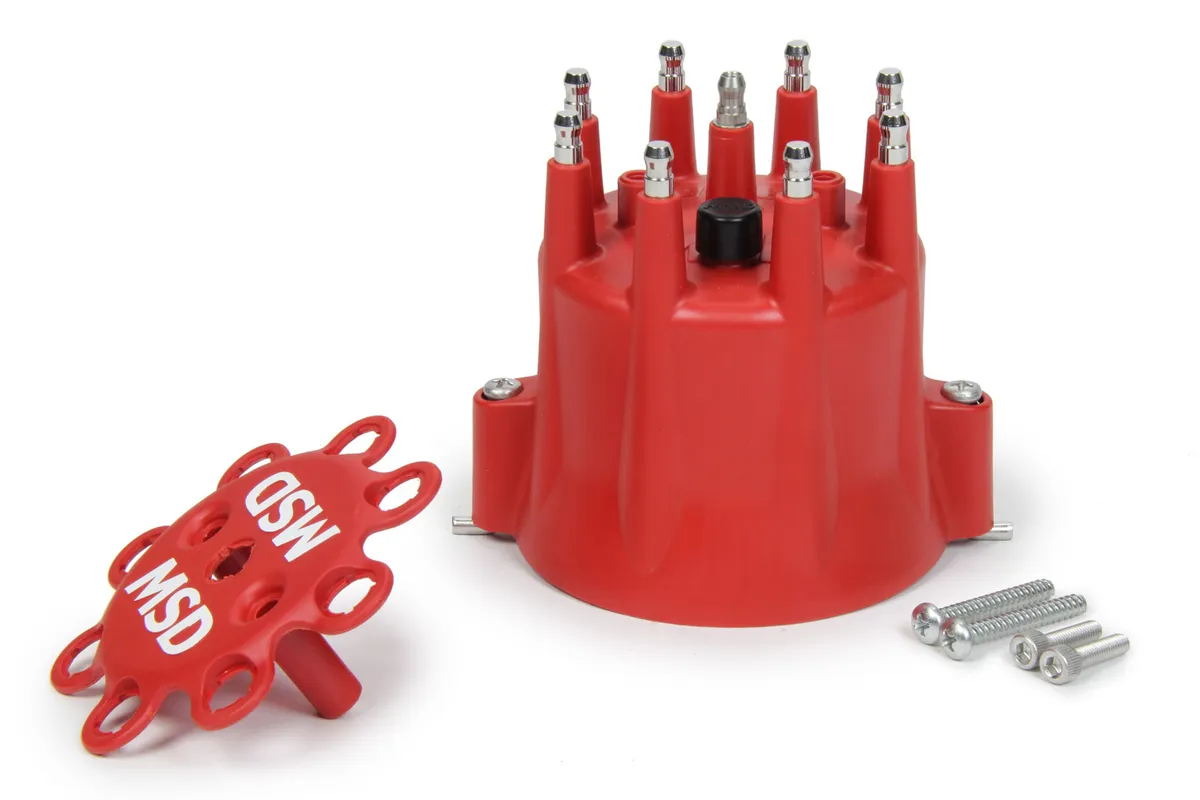 MSD Chevy/Ford/Chrysler v8 Distributor Cap Hei Terminals Spark Plug Wire Retainer