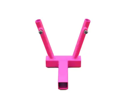 Steinjager Steinjäger Exterior Accessories Wrangler TJ 1997-2006 Hitch Mount Flag Holder Holds 2 Flags Hot Pink