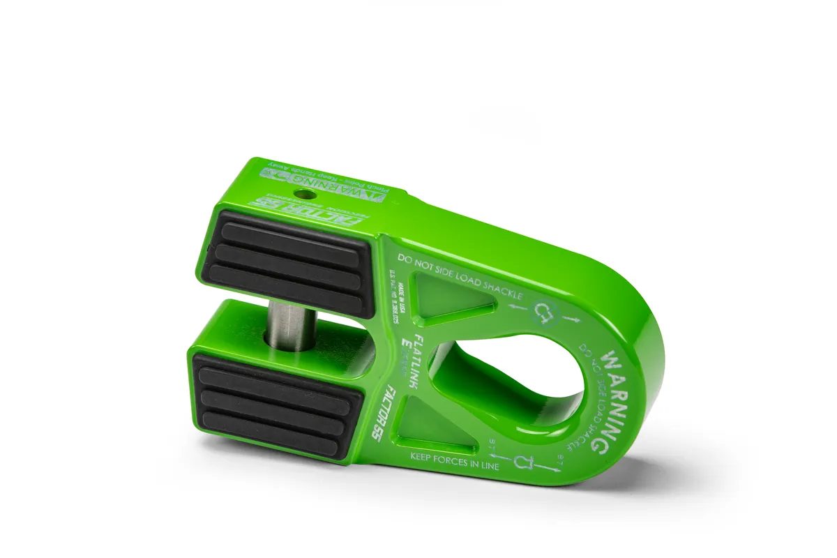 Factor 55 00080-08 Flatlink e Expert Winch Shackle Mount -- Green product image