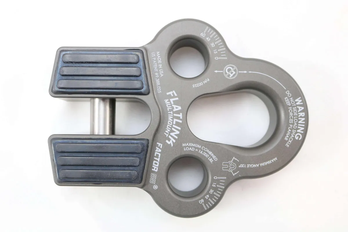 Winch Line Shackle Mount Foldable Flatlink Multimount Gray Factor 55 product image