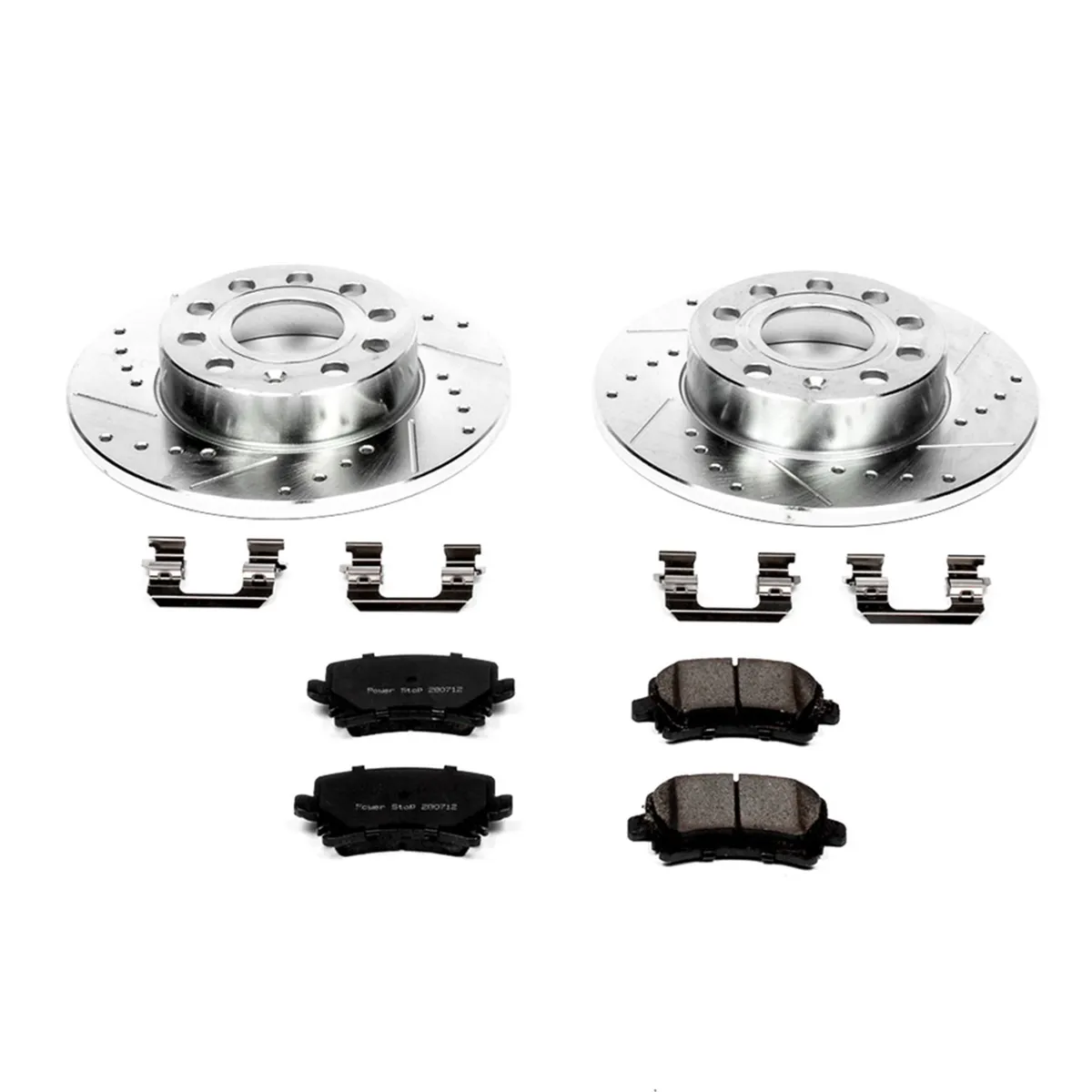 Z23 Evolution Sport Upgrade Kit: Drilled/Slotted Rotors; Carbon-Fiber Ceramic Pads W/Hardware product image