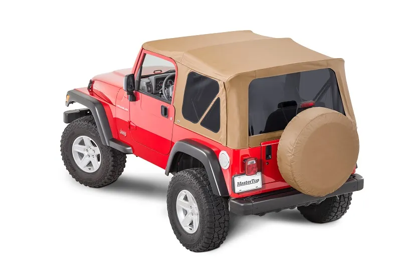 Jeep Full Hardware Top No Doorskins Tinted Glass For 97-06 Jeep Wrangler Spice Diamond MasterTop product image