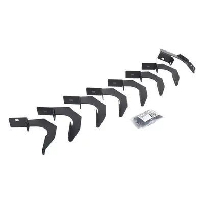 Go Rhino Go Rhino 6962358020T - RB30 Running Boards with Mounting Brackets & 2 Pairs of Drops Steps Kit - Protective Bedliner Coating