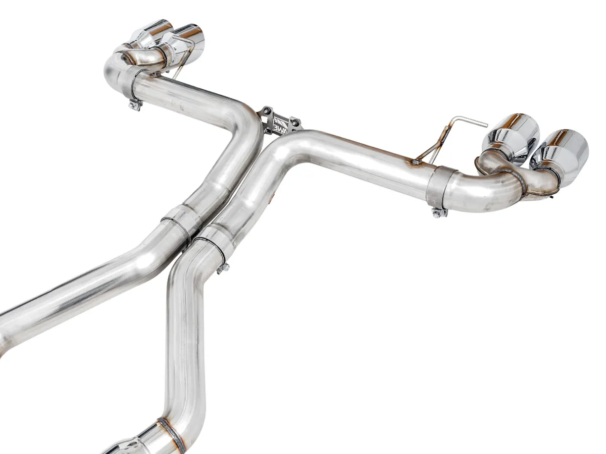 AWE Track Edition Exhaust for G2X M340i / M440i - Diamond Black Tips product image