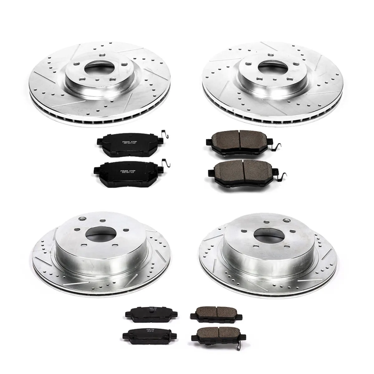 Z23 Evolution Sport Upgrade Kit: Drilled/Slotted Rotors; Carbon-Fiber Ceramic Pads W/Hardware product image