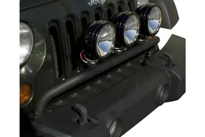 Rugged Ridge Light Bar Bumper Mountedtextured Black Jeep Wrangler(Jk)0716