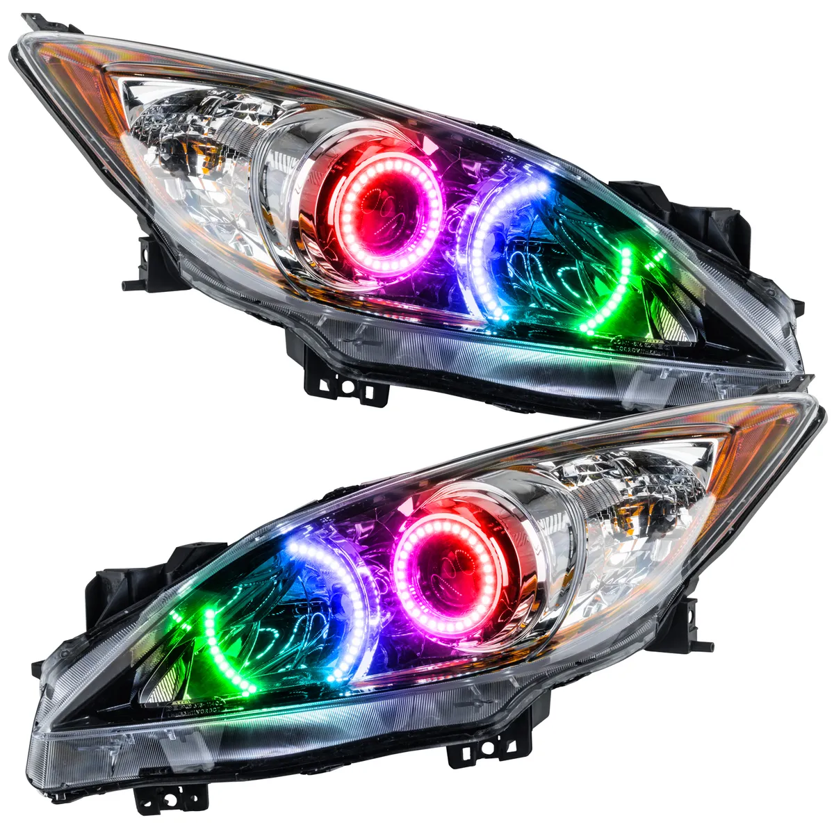 ORACLE Lighting 2010-2013 Mazda 3 Pre-Assembled LED Halo Headlights - Non-HID product image
