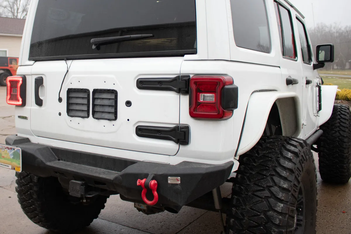 Kentrol Tailgate Hinge Set for 2018-2027 Jeep Wrangler JL 80736 product image