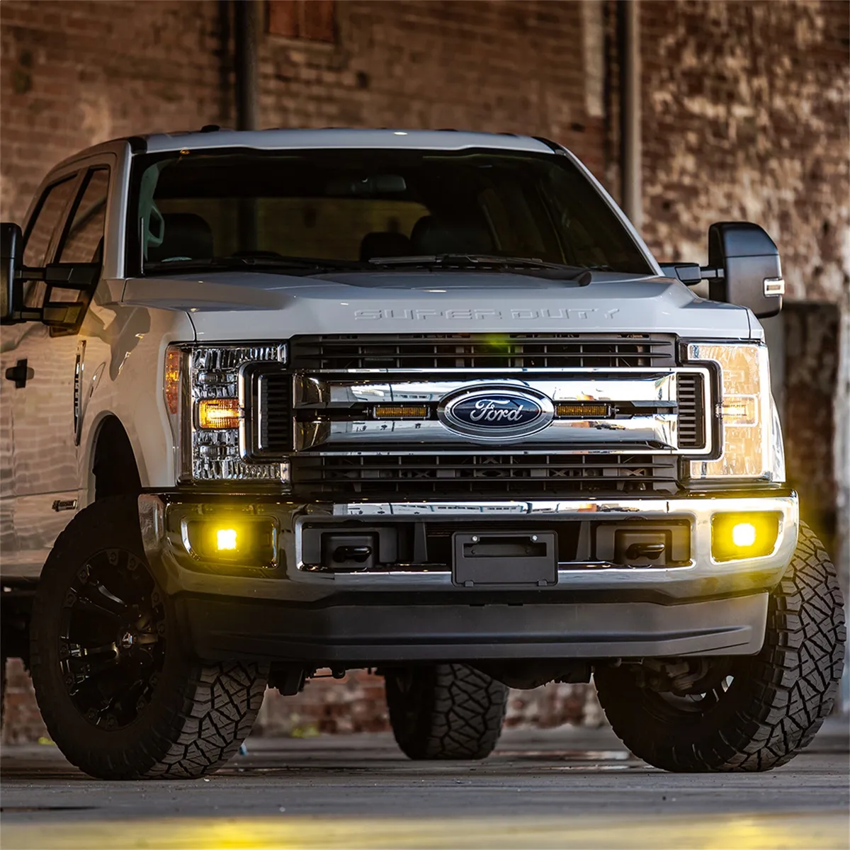 SAE J583 Compliant Selective Yellow Fog Light Pair D-Series Pro Street Legal Surface Mount Rigid Industries product image