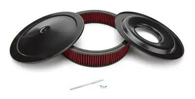 Racing Power Company 14inX3in Performance Sty le Air Cleaner Blk/Red