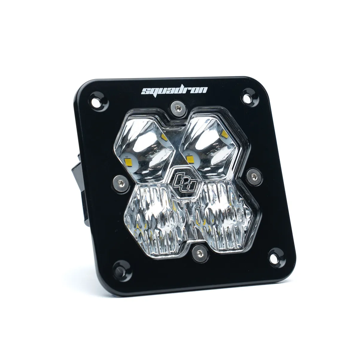 Squadron 2.0 Sport Black Flush Mount LED Auxiliary Light Pod Universal Clear Work/Scene Baja Designs product image