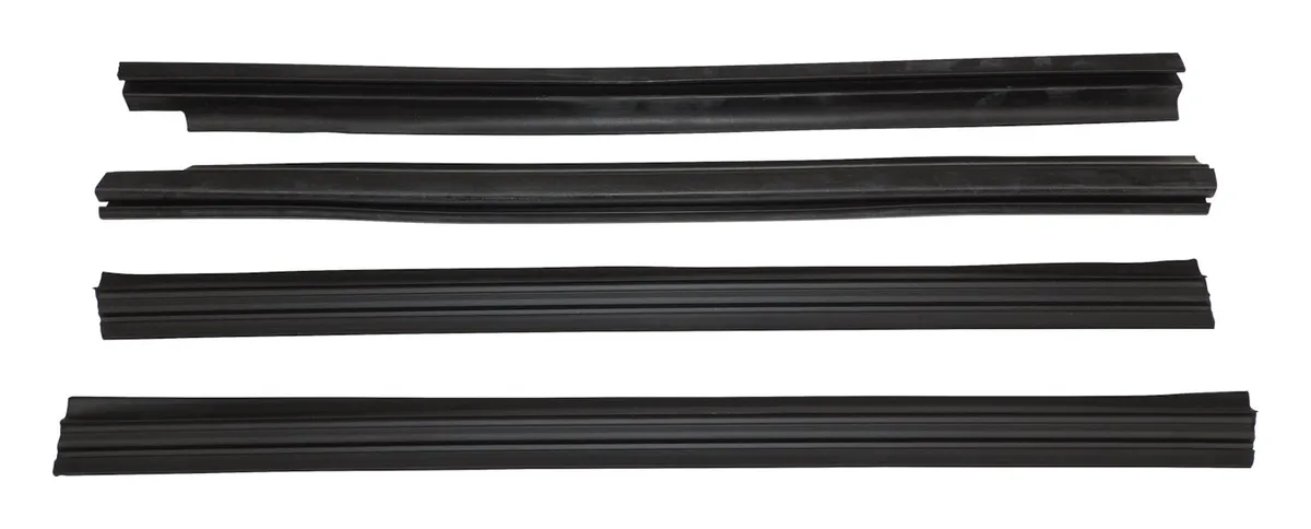 Door Glass Weatherstrip Kit; Front; Inner and Outer; product image